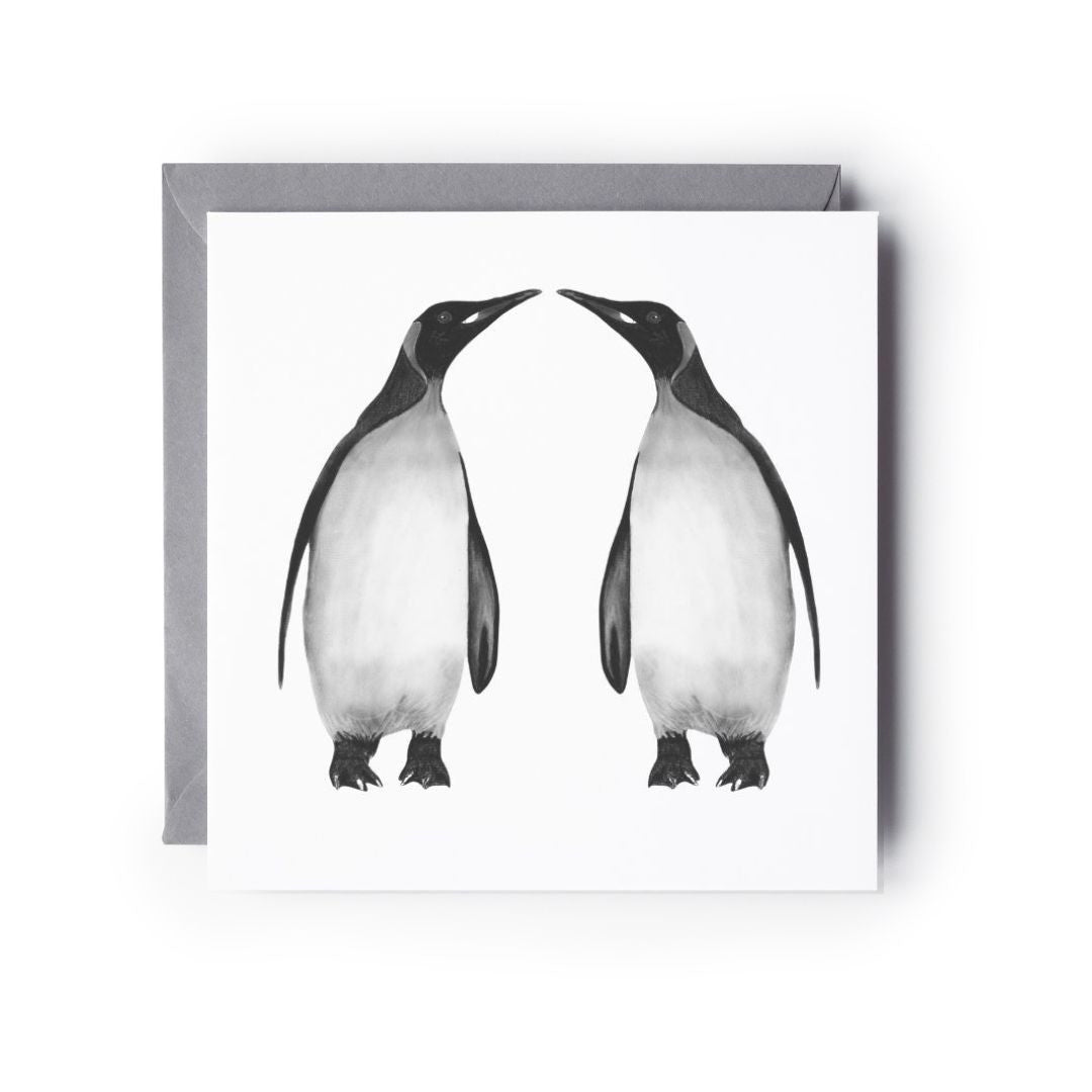 A Penguin Christmas Card From Libra Fine Arts