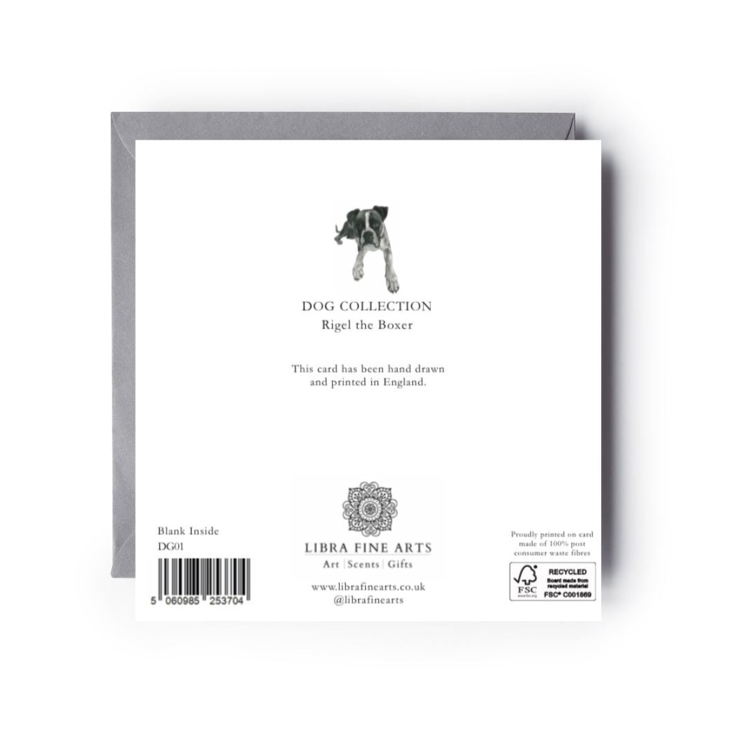 Rigel the Boxer Greeting Card