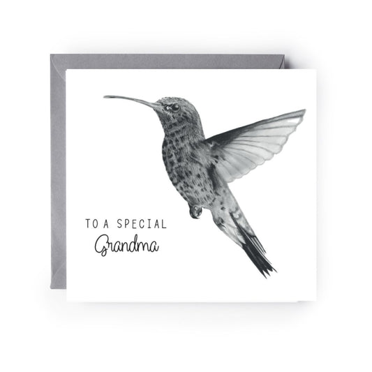 To A Special Grandma Hummingbird Card