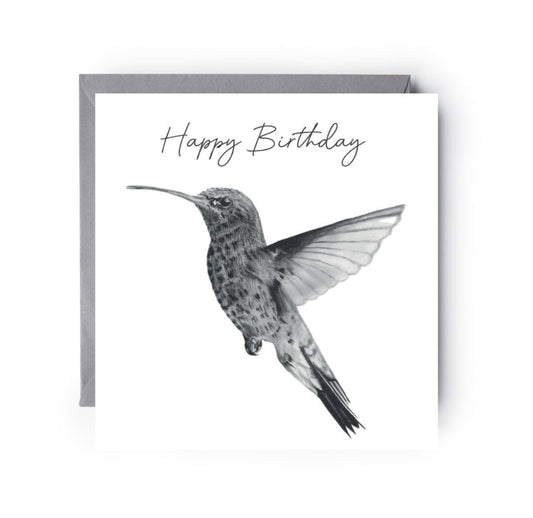 Happy Birthday Hummingbird Card