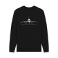 Black Printed Sweater Front