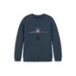 Navy Blue Printed Kids Jumper Front