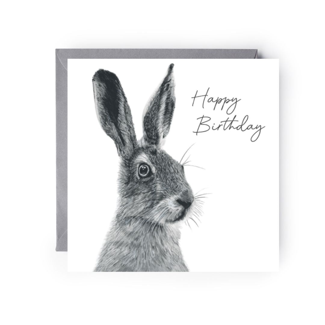 Happy Birthday Hare card