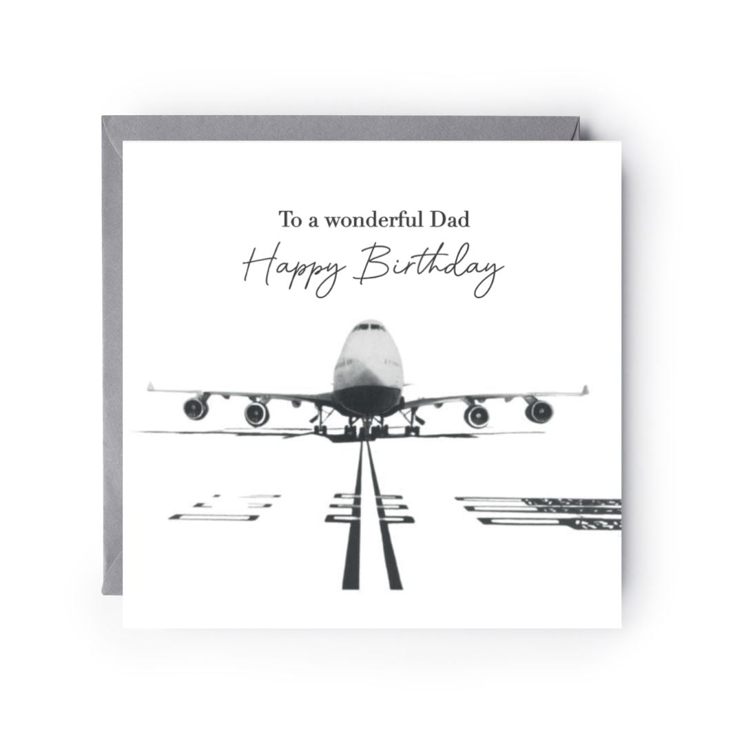 Happy Birthday Dad 747 card