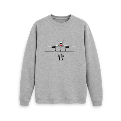 Light Heather Printed Sweater Front