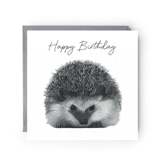 Happy Birthday Hedgehog card