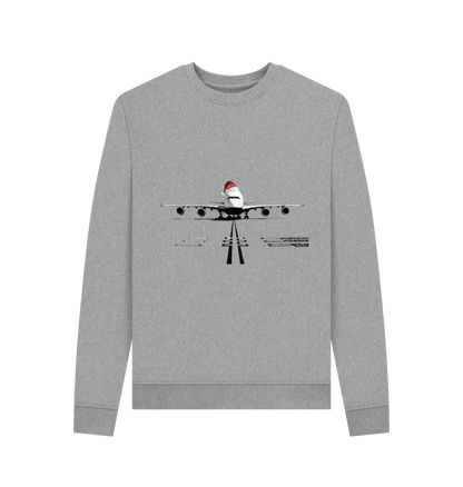 Light Heather Printed Sweater Front