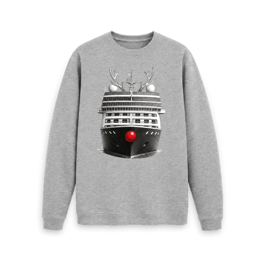 Light Heather Printed Sweater Front