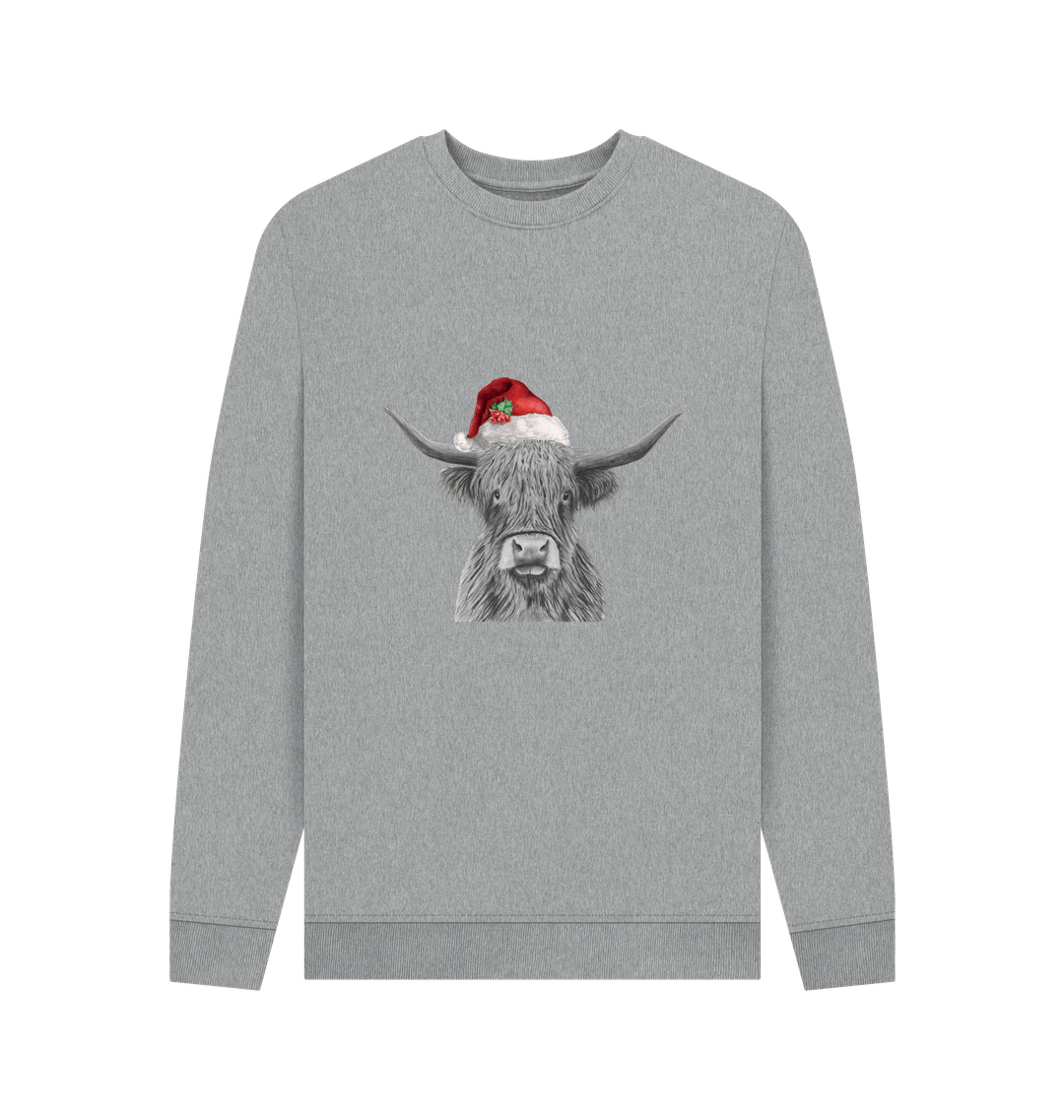 Light Heather Printed Sweater Front