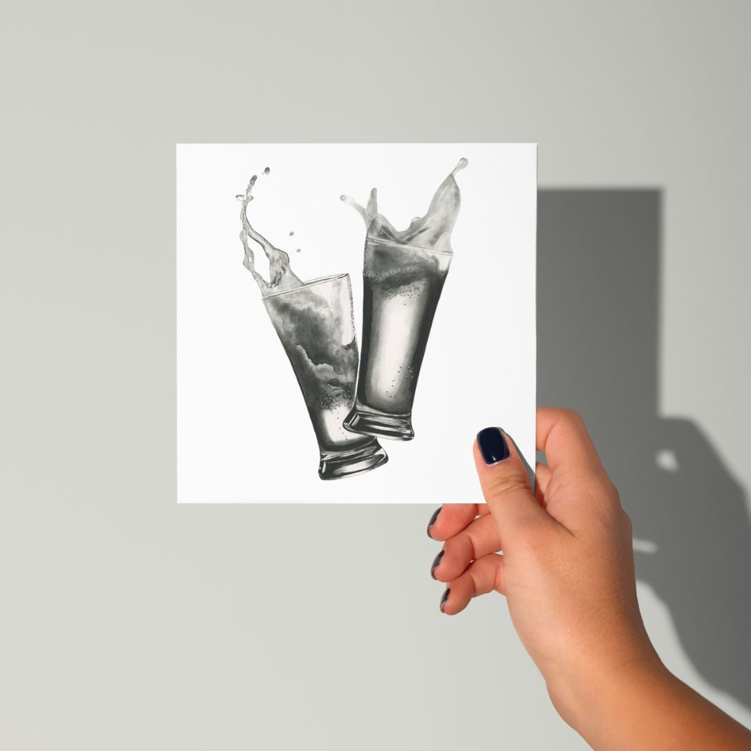 Luxury Beer Greeting Card and Envelope