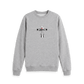 Light Heather Printed Sweater Front