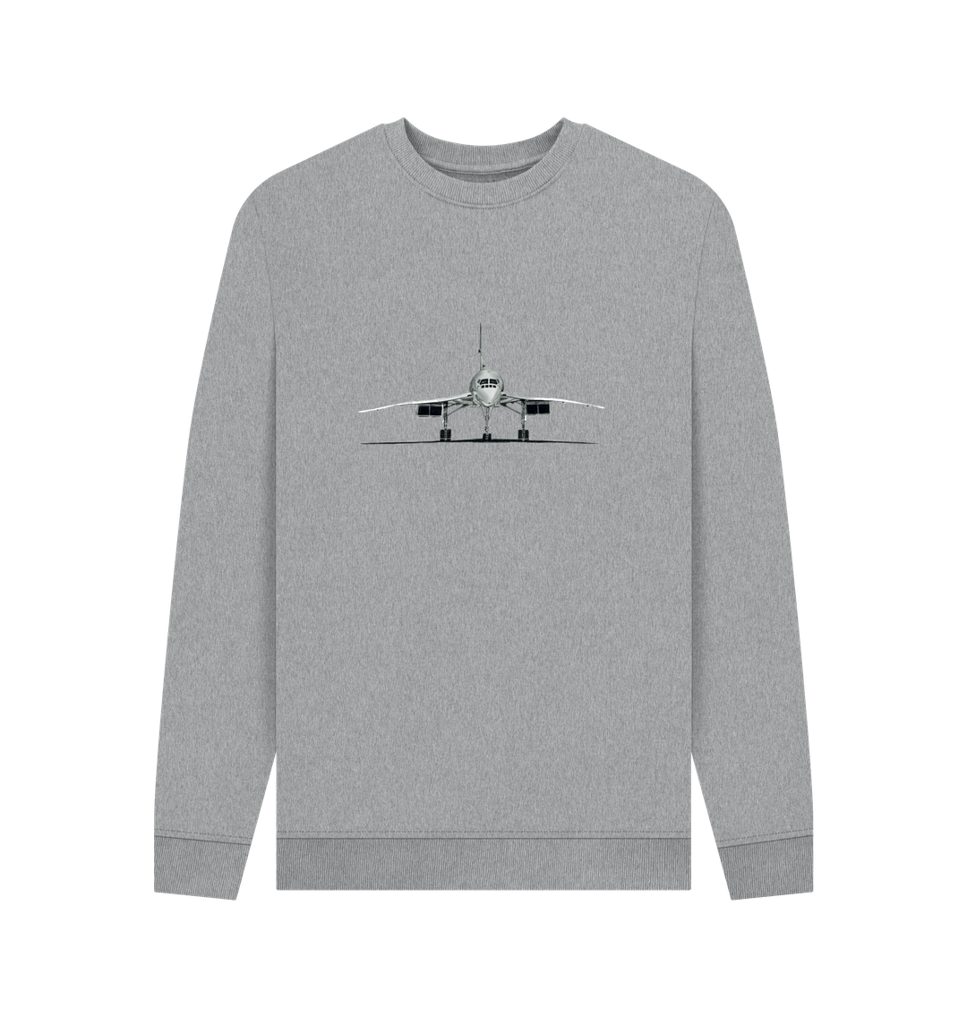 Light Heather Printed Sweater Front