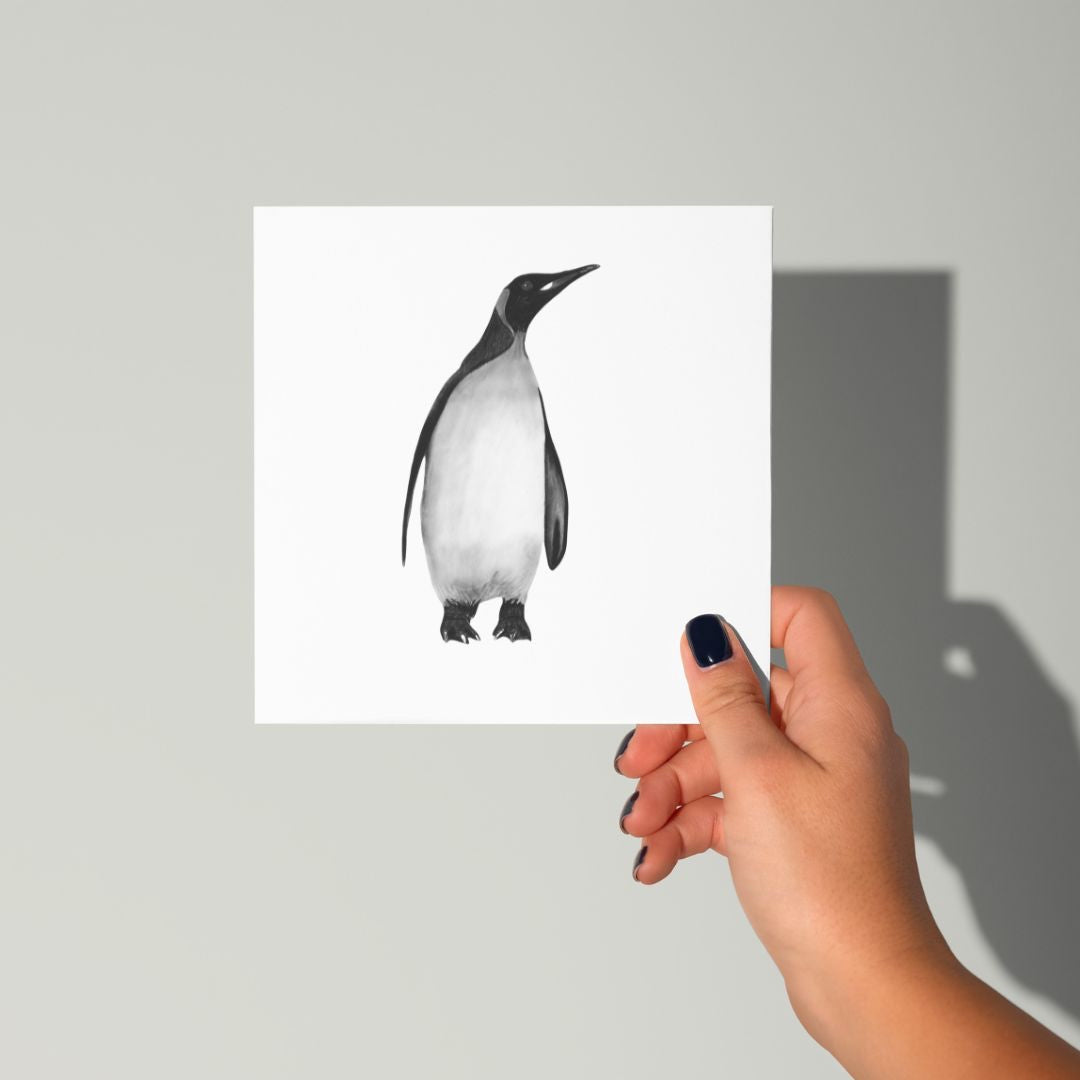 Alya the Solo Penguin Greeting Card