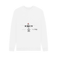 White Printed Sweater Front