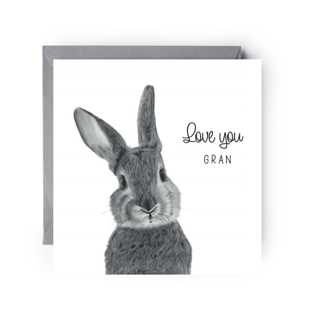 Love You Gran Bunny Card