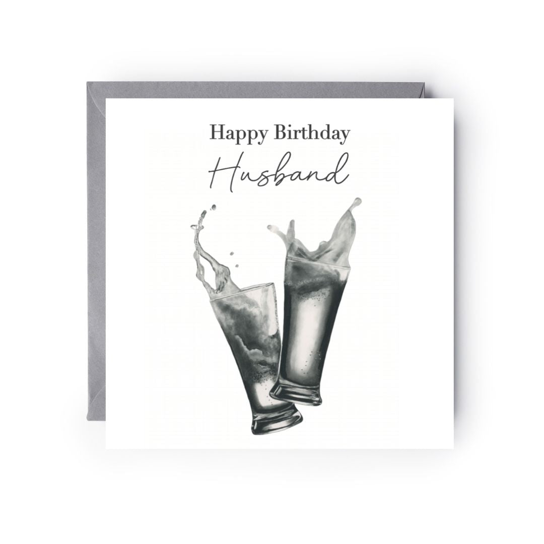 Happy Birthday Husband Beers Card