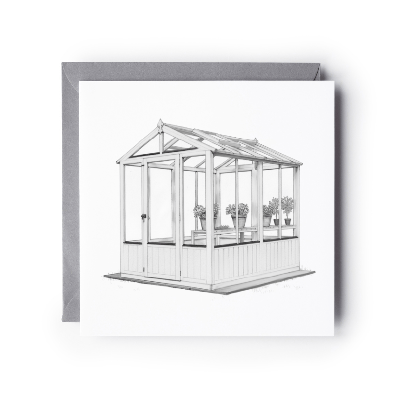 Greenhouse Gardening Hobbies Greeting Card