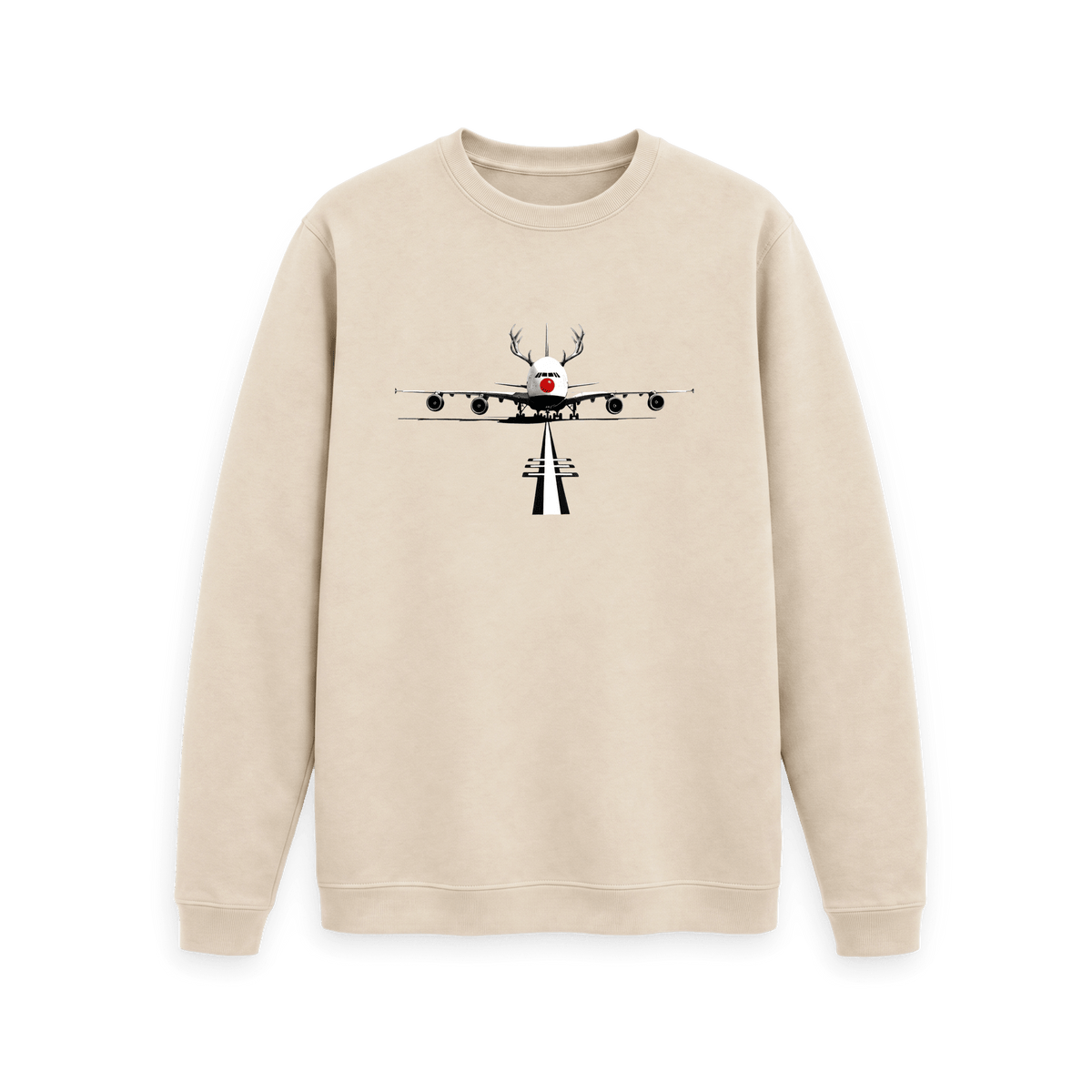 Oat Printed Sweater Front