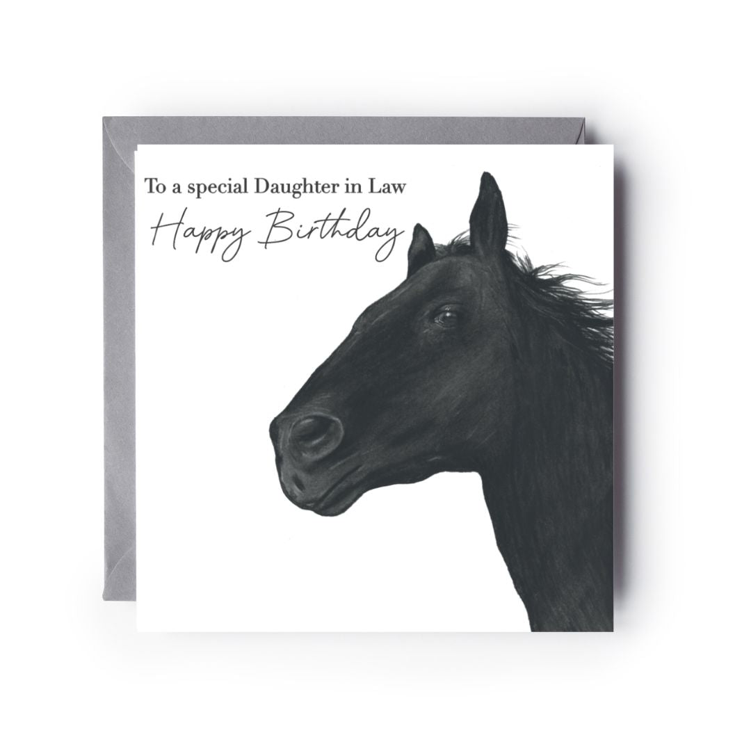 Happy Birthday Daughter in law Horse Card