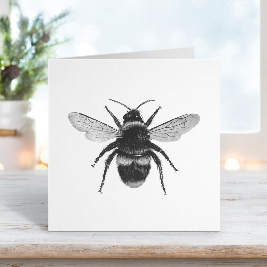 A Hand Drawn Bee Greeting Card From Libra Fine Arts