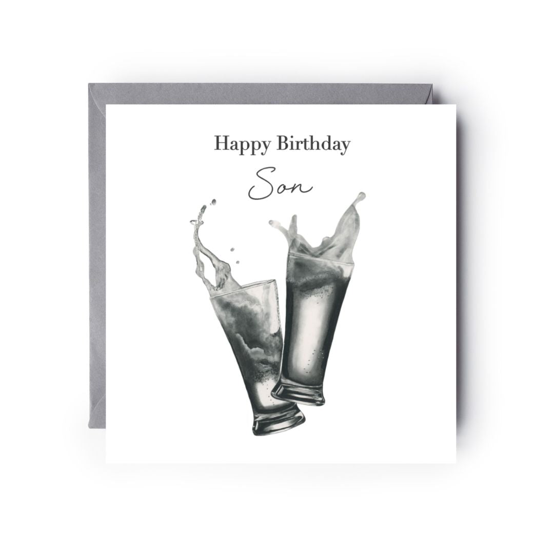 Happy Birthday Son Beers Card