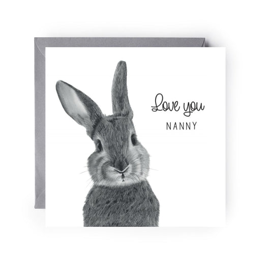 Love You Nanny Bunny Card