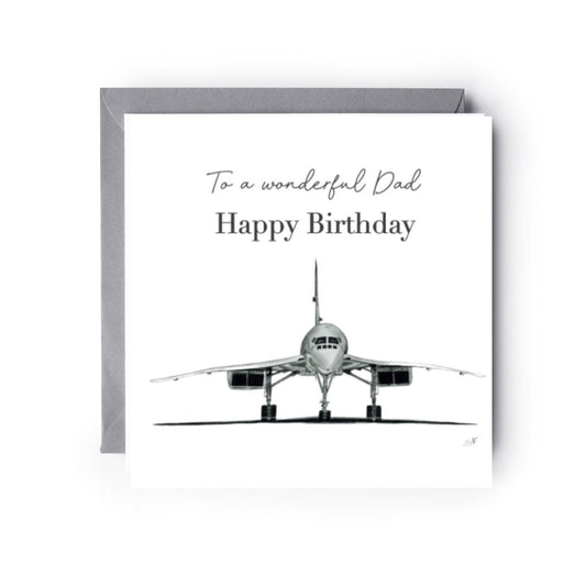 Happy Birthday Dad Concorde card