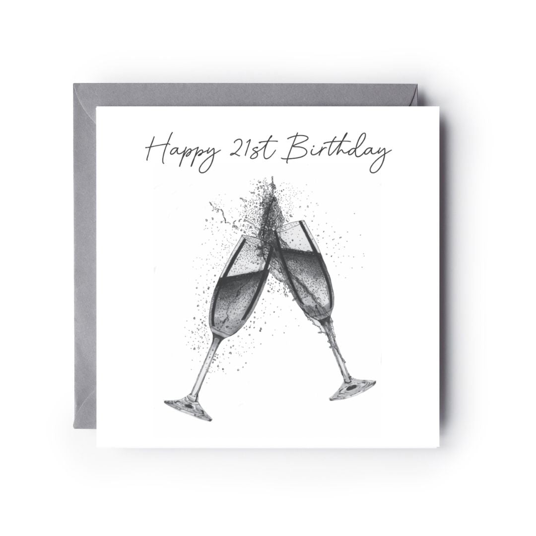 Happy 21st Birthday Cheers card