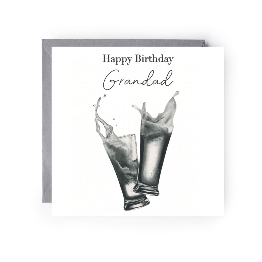 Happy Birthday Grandad Beers Card