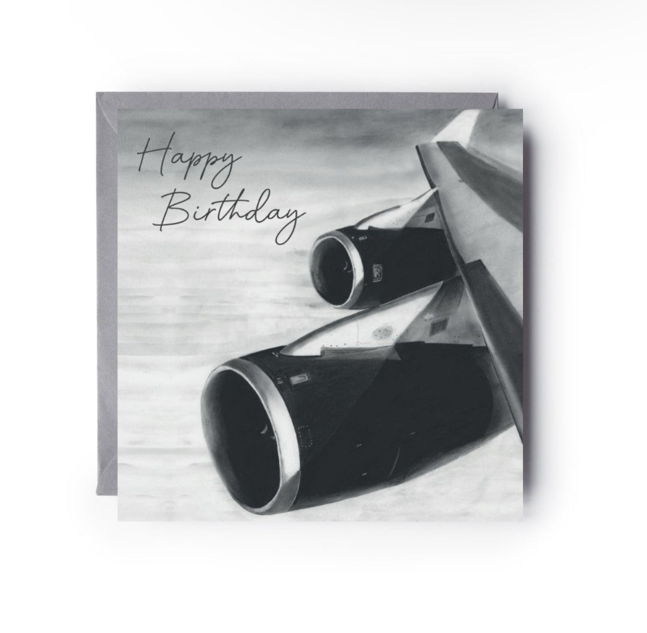 Happy Birthday 747 Wing Card