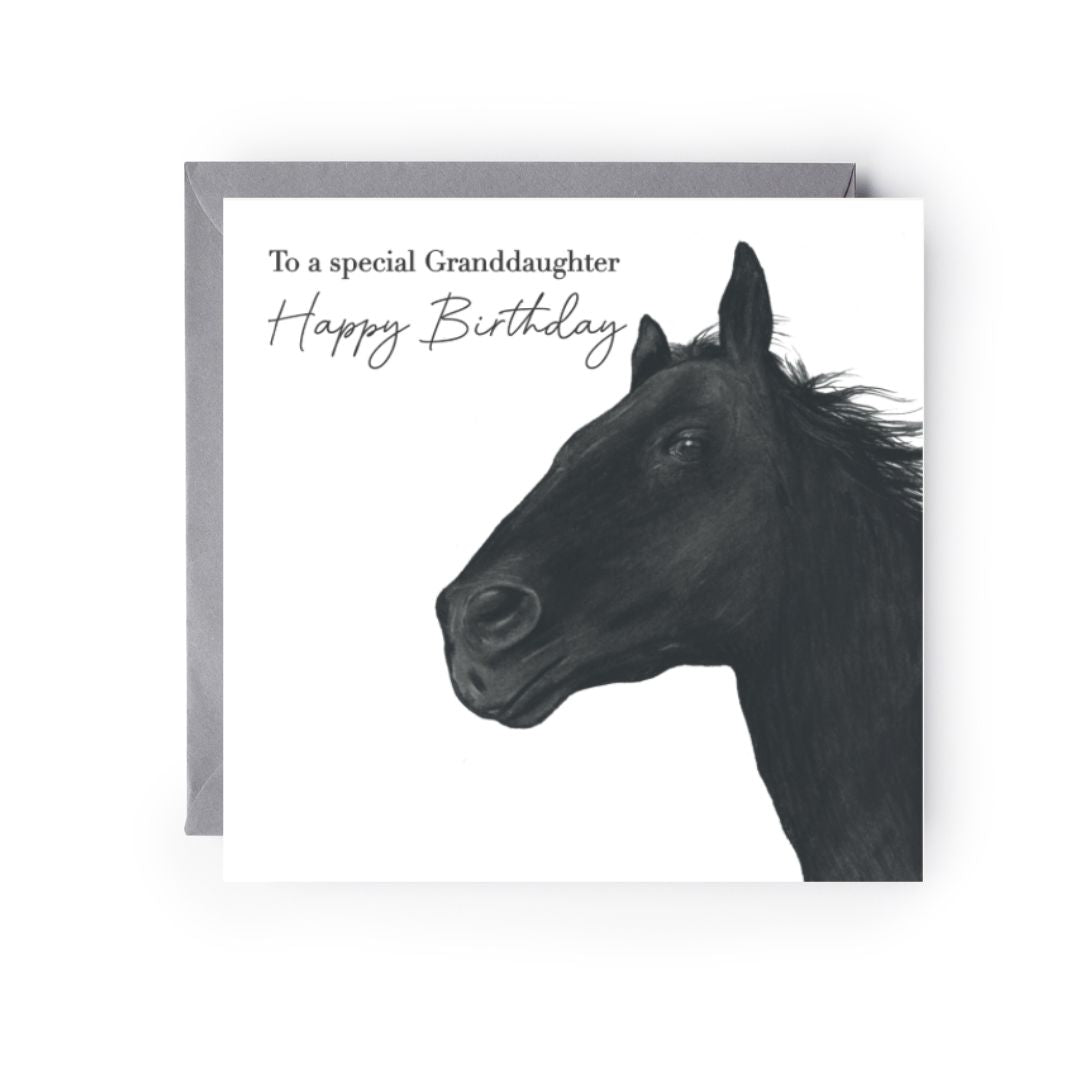 Happy Birthday Granddaughter Horse card