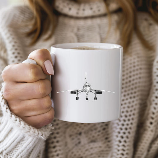 This luxurious Concorde Bone China Mug features a beautifully detailed illustration of the iconic supersonic aircraft. Perfect for aviation enthusiasts and collectors, this premium mug combines timeless elegance with a passion for flight. A must-have for any Concorde fan or aviation memorabilia collector