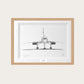Signed Concorde Limited Edition Print – Jock Lowe & Skip Khangurra in oak frame