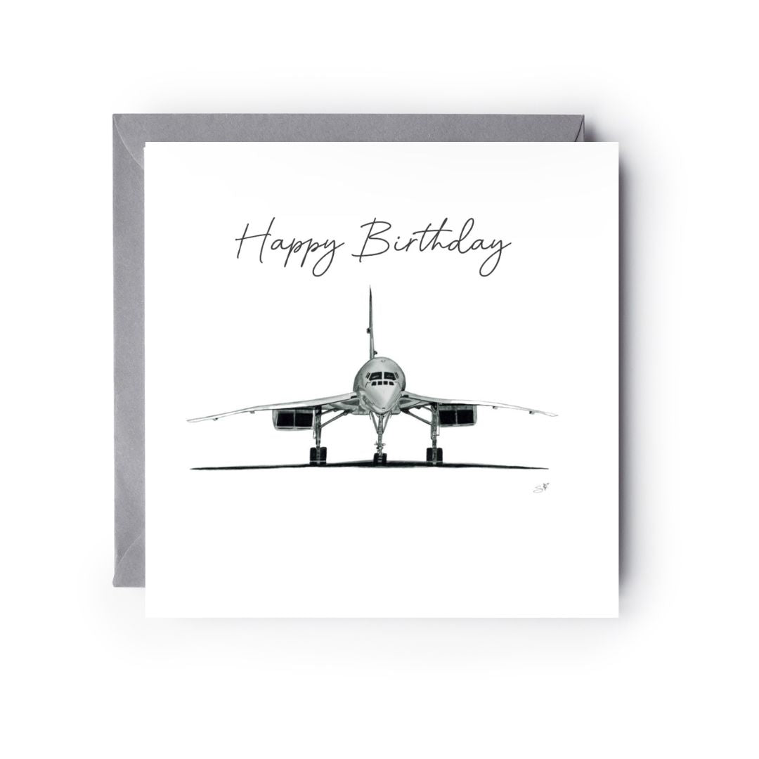 Happy Birthday Concorde Card