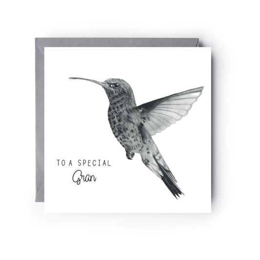To A Special Gran Hummingbird Card