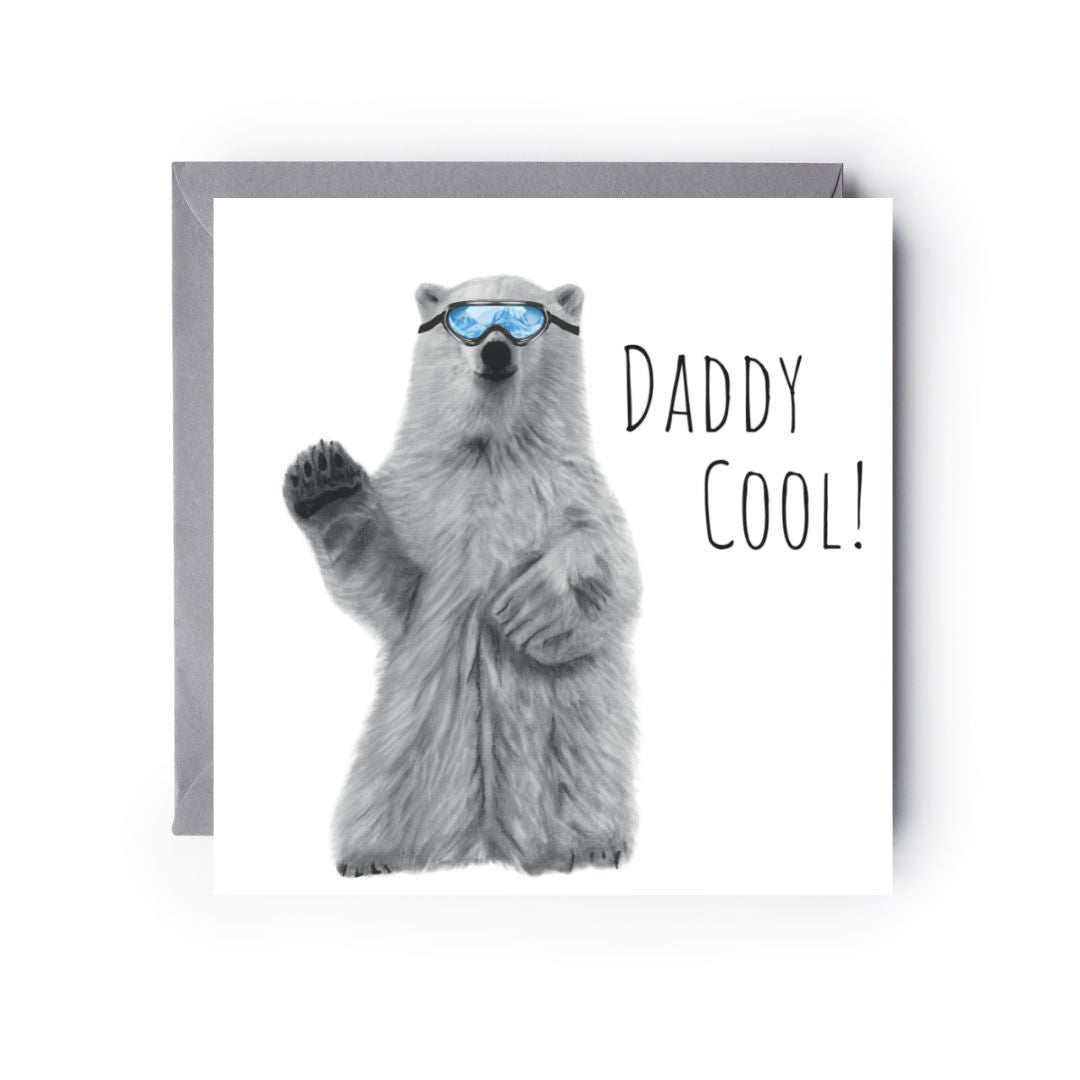 Daddy Cool Polar Bear Card