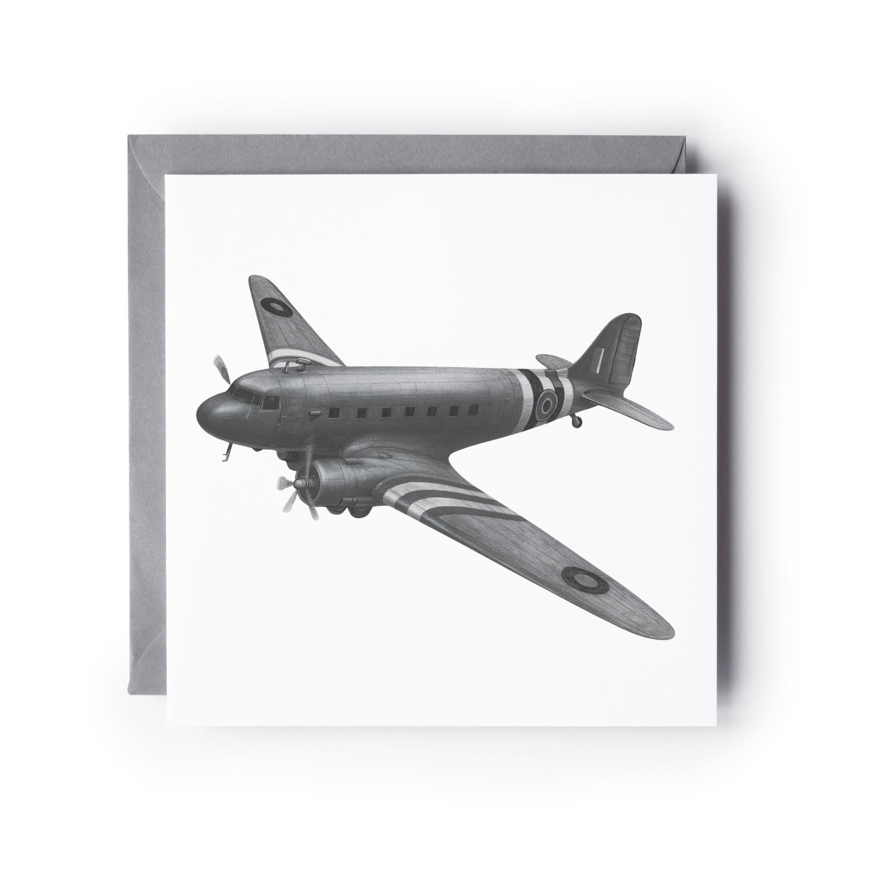 Vintage airplane illustration on a white background
