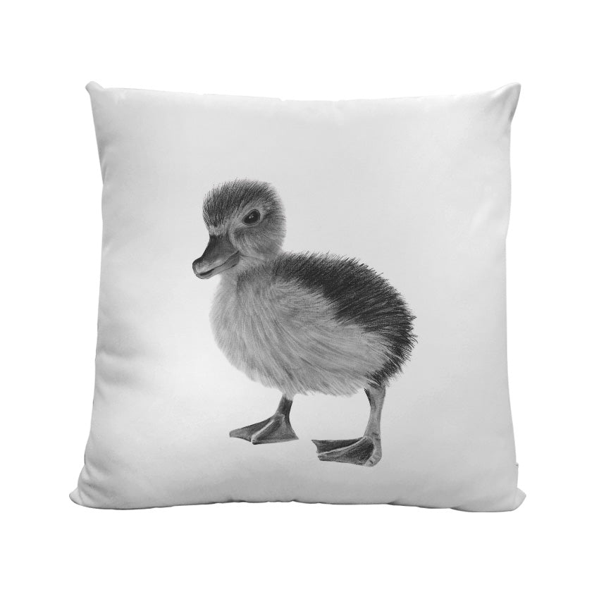 Faux Suede Duckling Cushion From Libra Fine Arts 