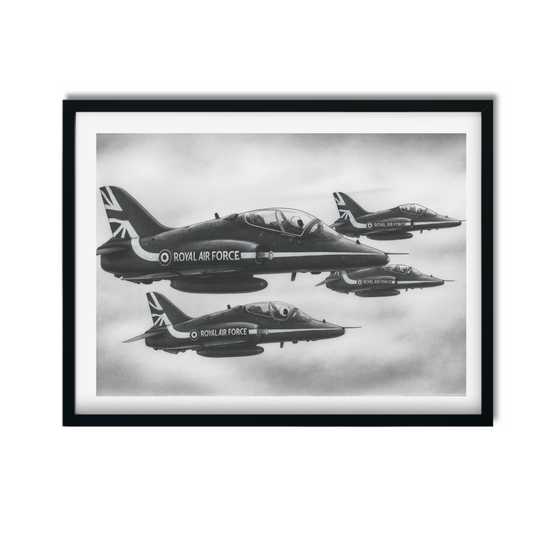 Hand-Drawn Red Arrows Print