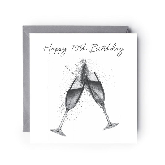 Happy 70th Birthday Cheers card