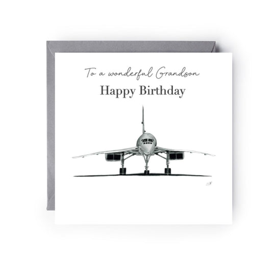 Happy Birthday Grandson Concorde card