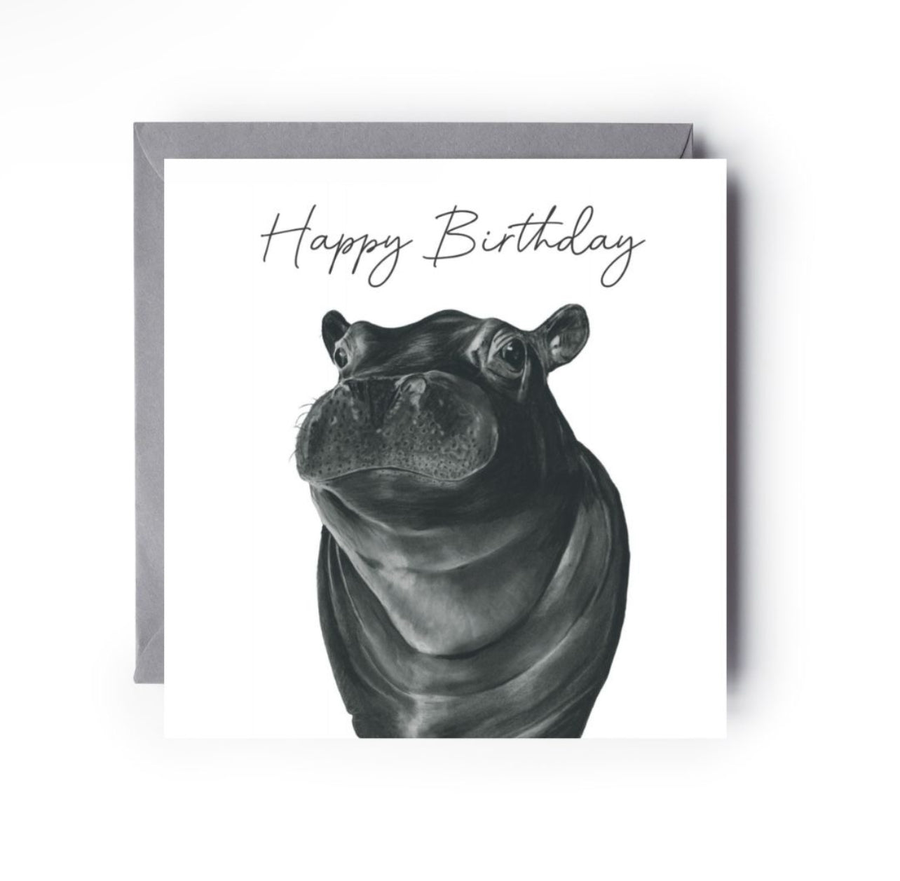 Happy Birthday Hippo Card