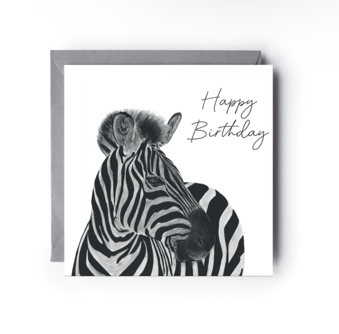 Happy Birthday Zebra Card
