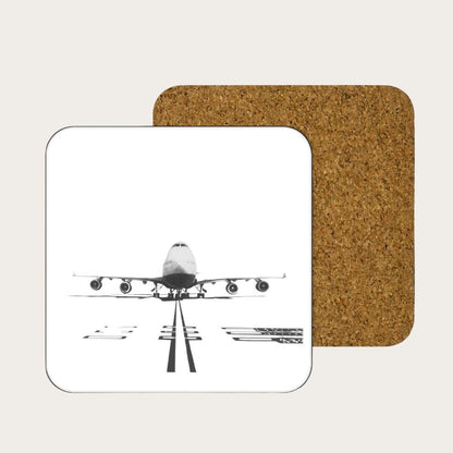 An elegant coaster adorned with a meticulously hand-drawn image of a Boeing 747, adding a touch of aviation art to your home or office. Crafted from sturdy materials, it serves as both a functional accessory and a conversation starter. A thoughtful gift for aviation professionals and enthusiasts alike.