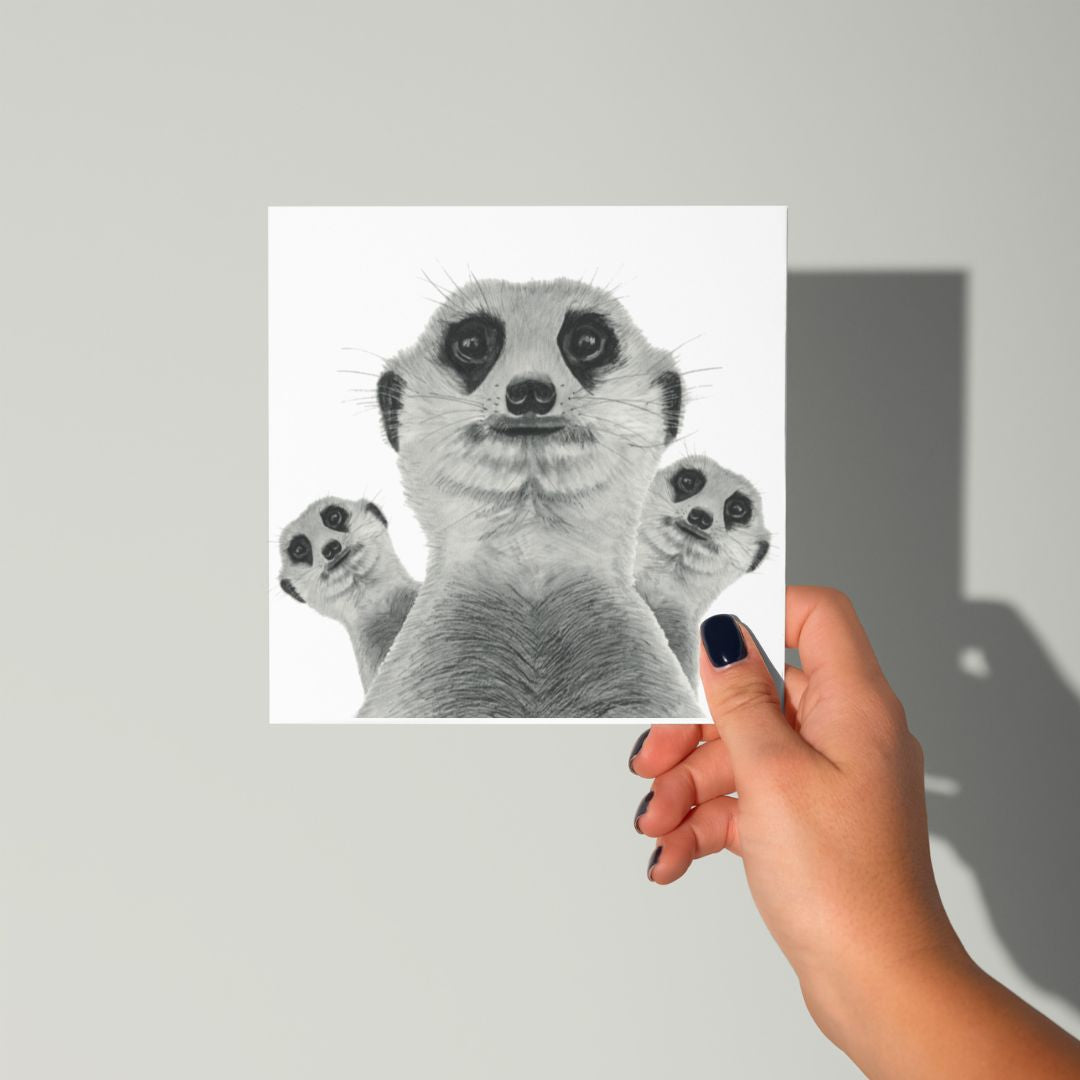 Meerkat Madness Greeting Card