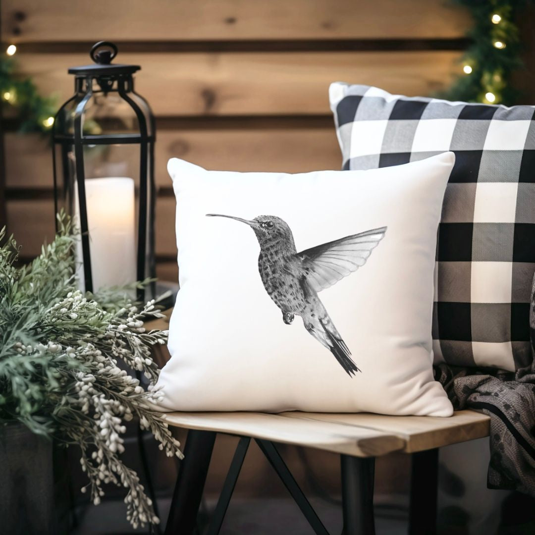 Hummingbird cushion from Libra Fine Art 