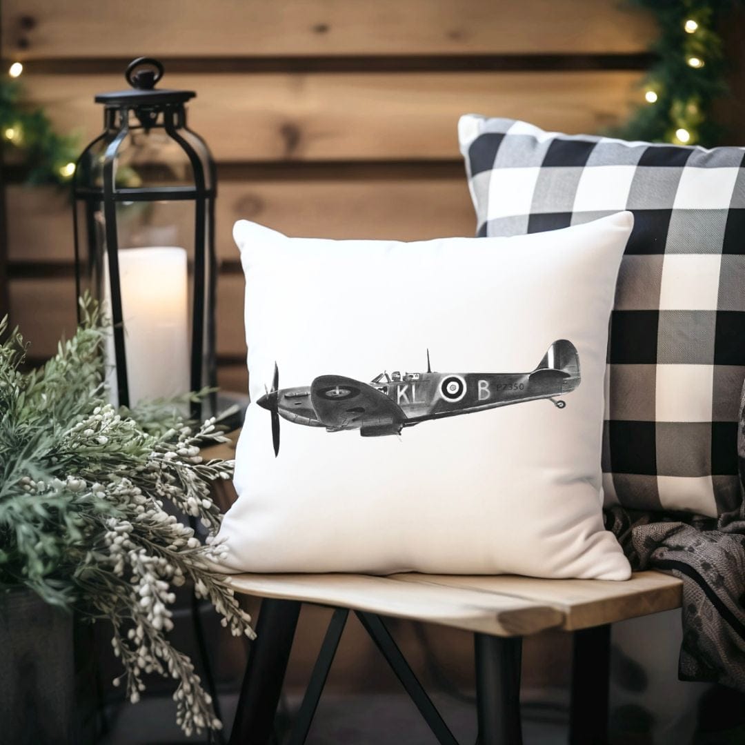 Spitfire cushion from Libra fine arts 