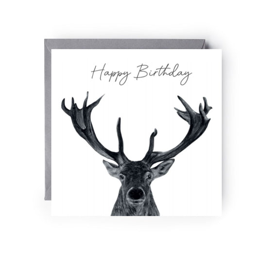 Happy Birthday Stag card