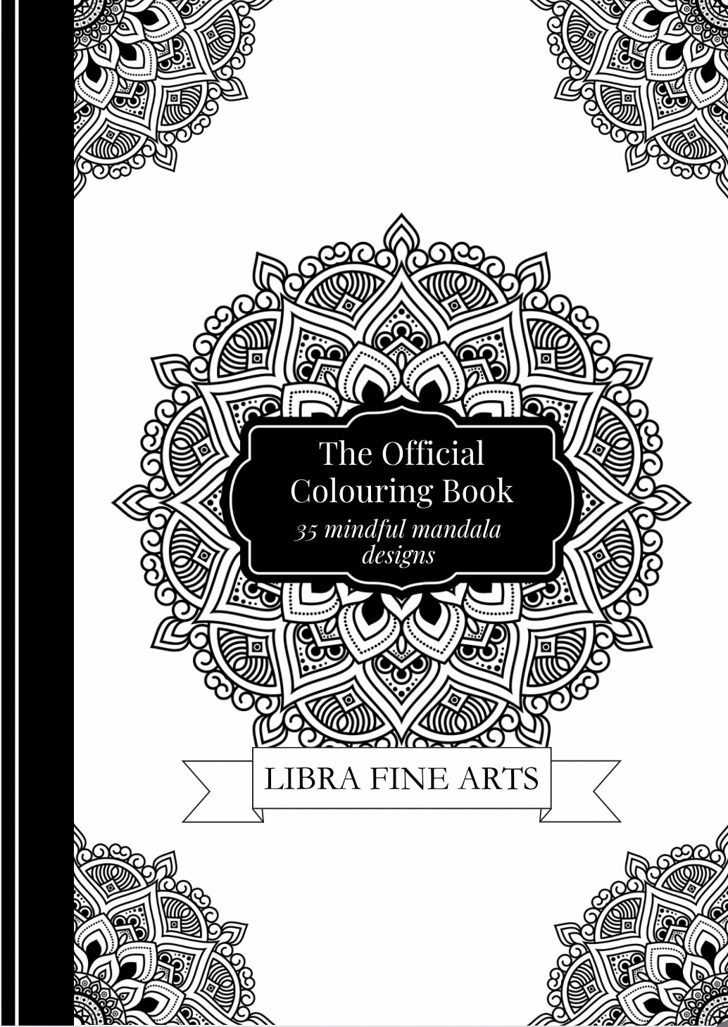 Libra Fine Arts Mandala Colouring Book. Wonderful gift for chrisstmas for all the family. Mandala Coloruing Book featuring intricate patterns and designs for relaxation and creativity. Ideal for stress relief and artistic enjoyment."