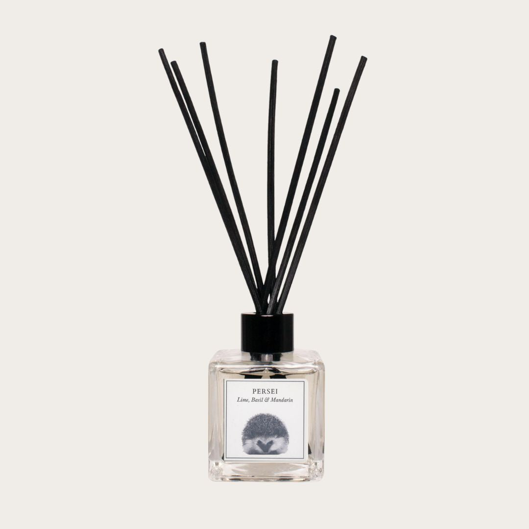 Lime, Basil & Mandarin Diffuser by Lobra Fine Arts – A bestselling fresh and zesty scent featuring a charming hedgehog design. A perfect gift for any occasion.